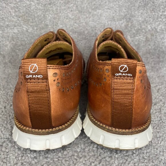 Cole Haan ZeroGrand Wingtip Oxford Dress Shoes British Tan C23741 Men’s US 9.5 M - Picture 8 of 10